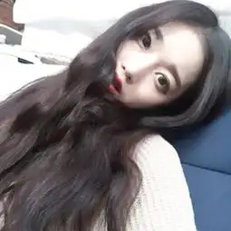 浪味girl韩系女头半身长发红唇堆糖,美好生活研究所