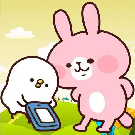 求这张原图还有这个粉红色的兔砸叫什么