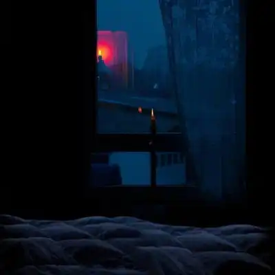 客桥暗色系蓝色风景静物背景图风景静物头像我要个性网