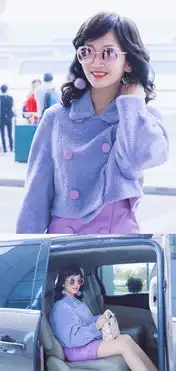 64岁赵雅芝淡雅紫色穿搭嫩出新高度,甜美色系展现满满少女心