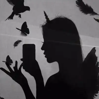 黑白背影头像女生侧脸女生伤感的头像合集