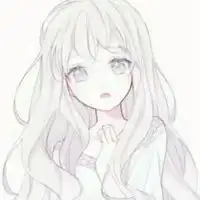 qq头像女生黑白卡通卡通可爱白色系女生头像