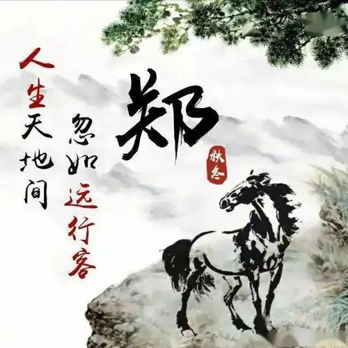 十二生肖版微信头像姓氏头像,中国风水墨风格,你喜欢哪一个