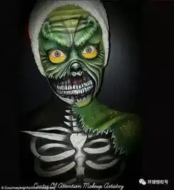 化妆师把自己化成动漫中的恐怖人物,逼真至极