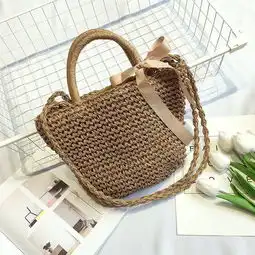 复古系头像女草编