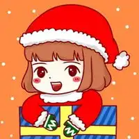 卡通圣诞头像女卡通可爱圣诞节女生头像
