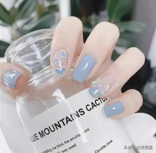 2024超仙超赞的蓝色美甲