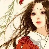 红色系列女生头像动漫古