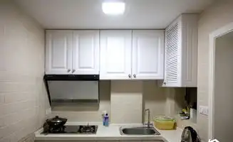 混搭风格公寓简洁富裕型厨房灯具效果图