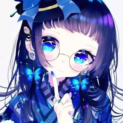 粉色系女头像动漫图文卡