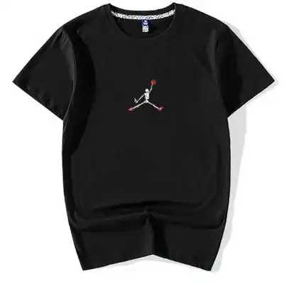 t恤男潮牌余文乐纯色短袖圆领修身纯棉宽松学生男装半袖体恤上衣