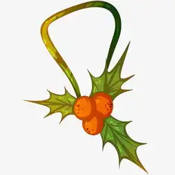 卡通手绘圣诞节绿色挂件图片素材其他格式下载动漫人物大全