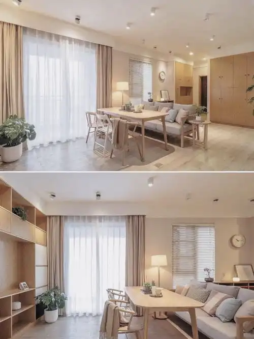 110㎡日式原木风,冬日治愈系小窝