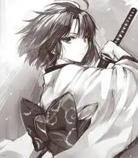 二次元少女萌系头像插画