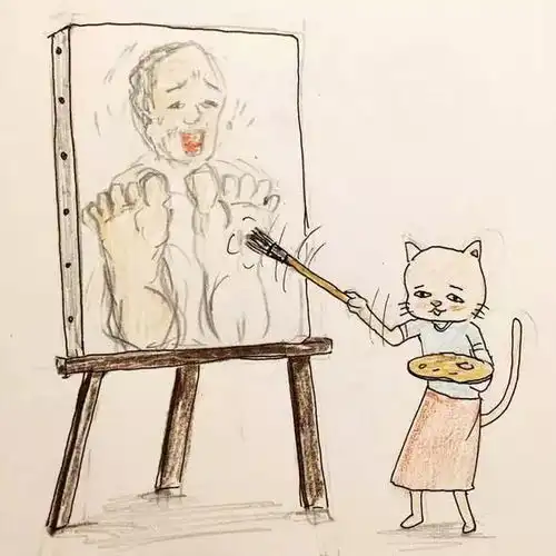 扎心了这可能是有史以来最丑的治愈系ins网红插画