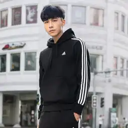 阿迪达斯adidas男黑色卫衣图片