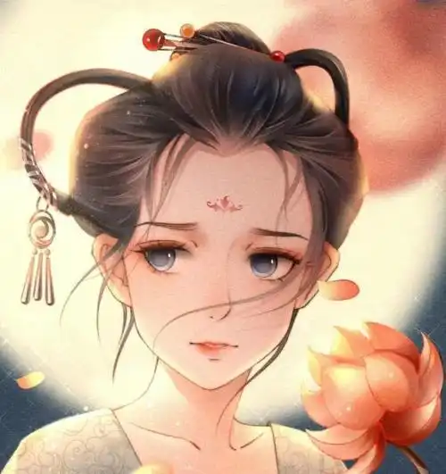 绿色古风头像女生动漫