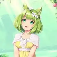 薄荷绿头像女动漫