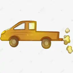卡通黄色皮卡车插画素材图片免费下载高清psd千库网图片编号11525827