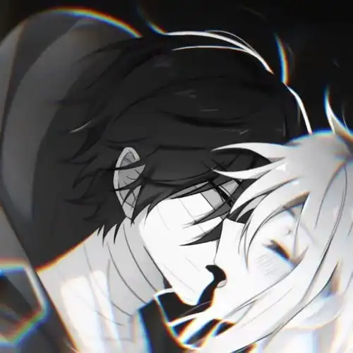 情侣头像0724黑白系动漫情侣头像