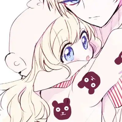 萌系情侣头像一对两张动