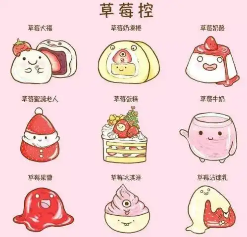 吃货最爱7类美食草莓蛋糕芒果冰沙乳酪蛋糕你是哪种美食控