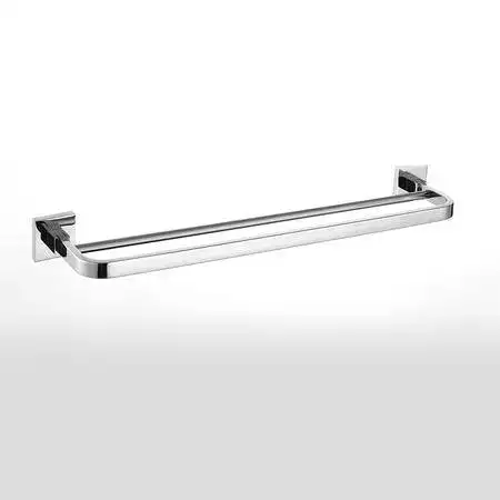 卫欲无限帝王系列极酷方形纯304不锈钢卫浴挂件浴室挂件双杆毛巾架置物架广东产