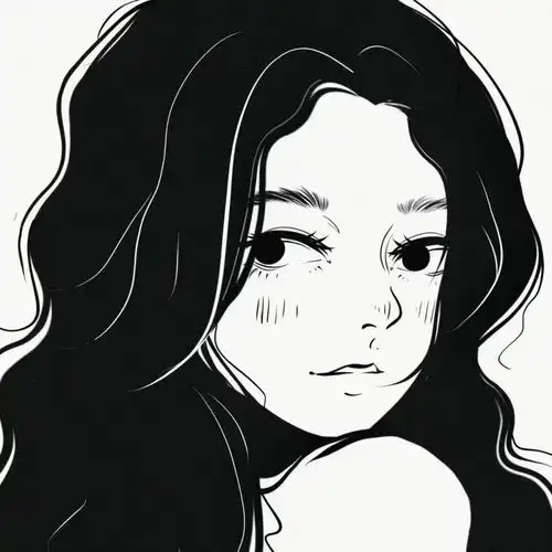 黑白系动漫情侣头像