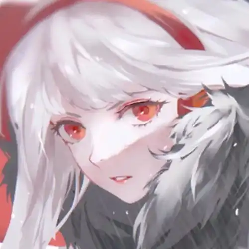 红色系古风女生头像女生