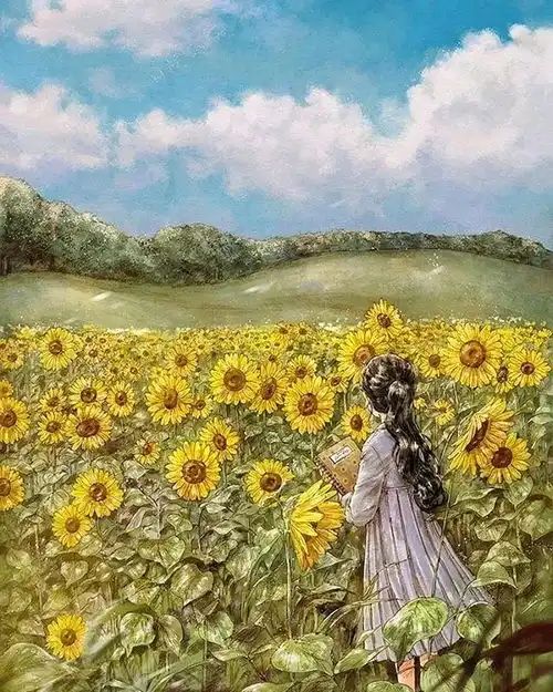 韩国插画家aeppol的森林女孩系列,是多少女生的梦想