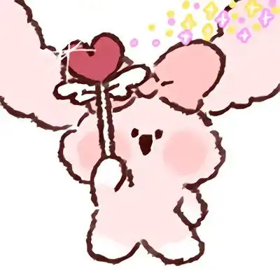 萌系动漫头像兔子图片卡