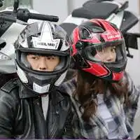 机车骑士带头盔头像微信头像图片大全