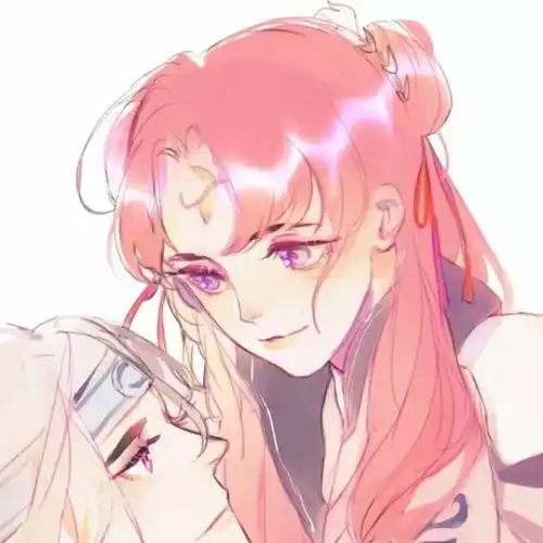 卡通漫画头像摇曳百合