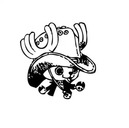 日系黑白头像线稿