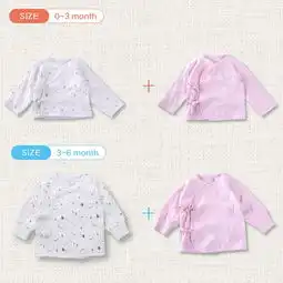 丽家宝贝官网可欧可优okou精梳棉双层提花马戏团系列绑带上衣两件装白粉母婴购物上丽家安全高品质高性价比的母婴用品