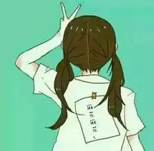 求扎着两个辫子的背影动漫女生头像