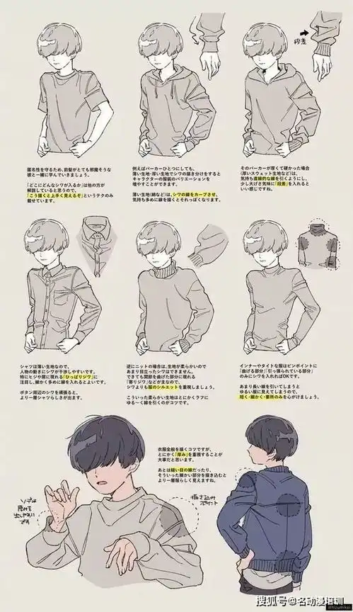 怎样才能画好动漫人物衣服褶皱
