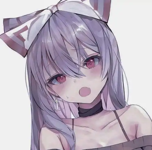 白色系女生头像动漫慵懒